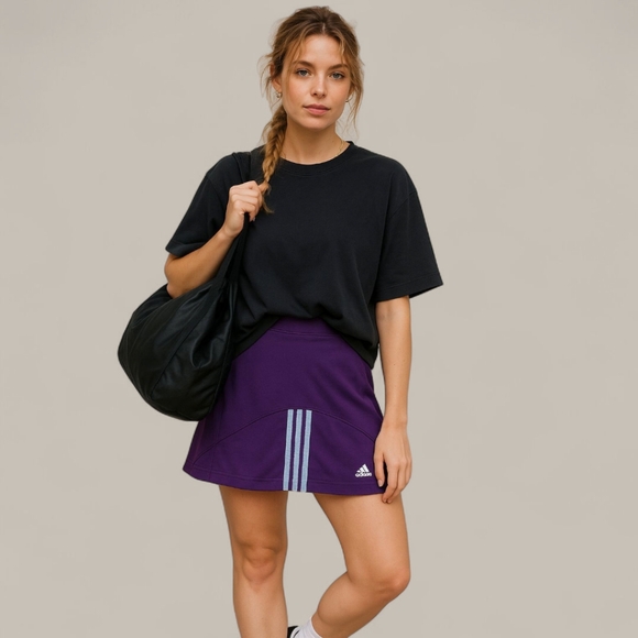 adidas Dresses & Skirts - Adidas Retro Vtg Tennis‎ Skirt – Purple Sz S – Sporty Nostalgia Y2K Revival